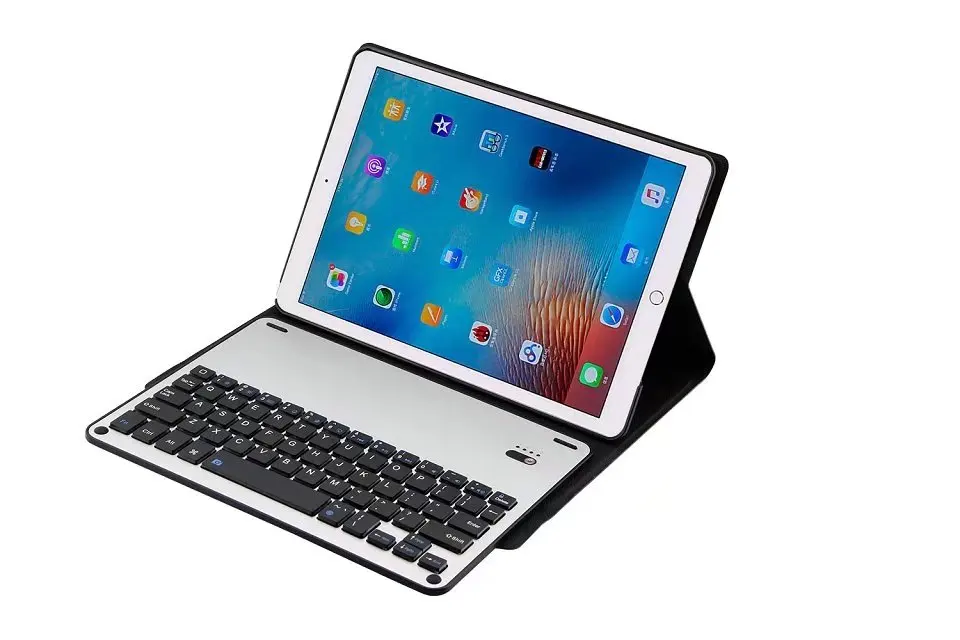 Aluminium Bluetooth Wireless Keyboard Case Cover Stand Holder 7 Color Backlight For iPad 2017 2018 New Air 1 2 Pro 9.7 10.5 | Компьютеры и