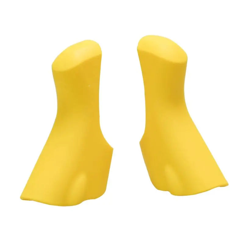 Цвет: желтый Велосипедный, переключения комплект, силиконовый чехол для SHIMANO 4700 5800 6800 дорожный велосипед Скорость изменение рука объединился силикагель рукав комплект - Цвет: Цвет: желтый