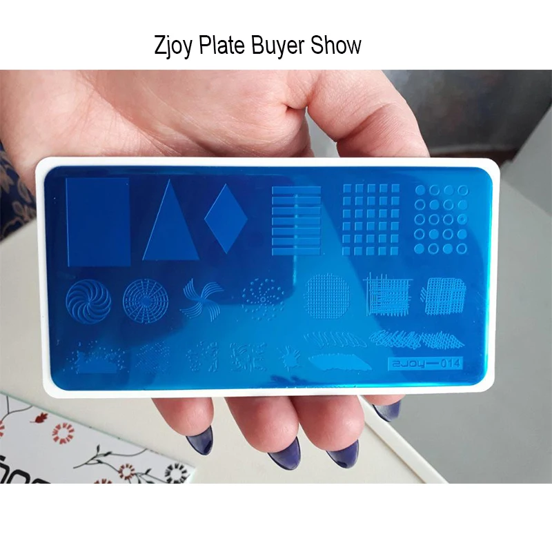 

ZJOY-008 Beautiful lotus Image Design Nail Art Print Stamping Plates DIY Styling Tools Nail Template for Stencil Plate Manicure
