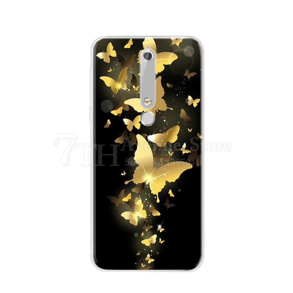 Мягкий чехол из ТПУ для Nokia 6 2018 1 силиконовые чехлы 2 3 5 2017 телефона задняя крышка