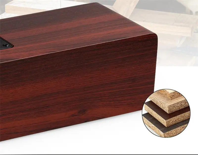 Деревянный Беспроводной Bluetooth Динамик 12 Вт стерео сабвуфер аудио Desktop громкой