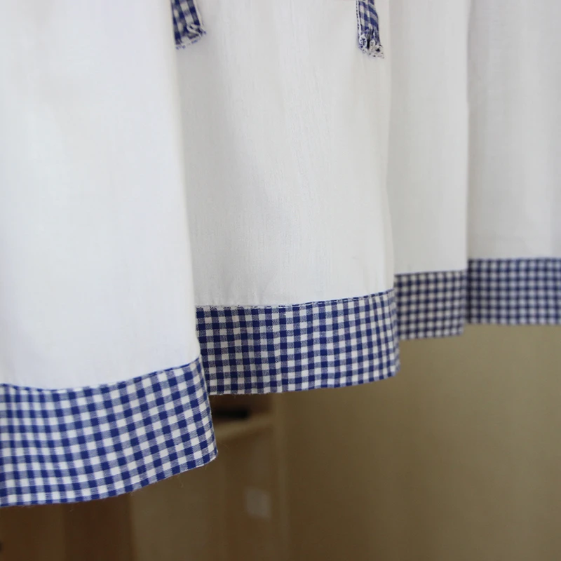 Декоративные кухонные шторы в клетку маленькие панели Новое поступление