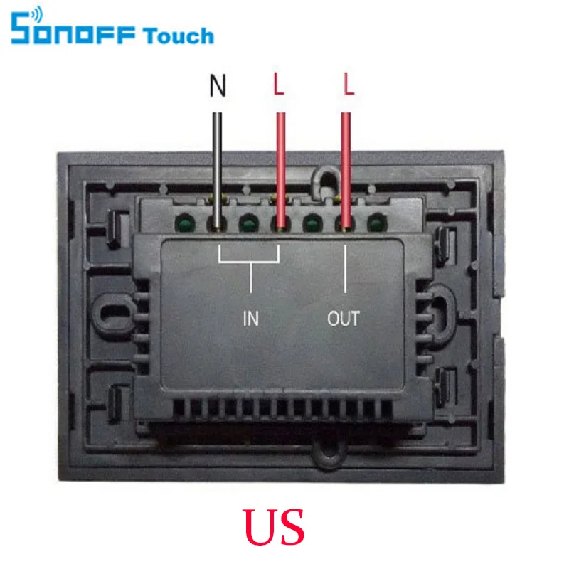 Фото Sonoff модули домашней автоматизации sonoff led touch белое Хрустальное стекло настенный Sonoff модули домашней автоматизации sonoff led touch белое Хрустальное стекло настенный