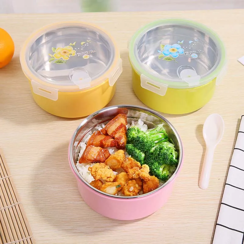 1000 мл двухслойный Ланч бокс контейнер для хранения пищи бэнто боксы