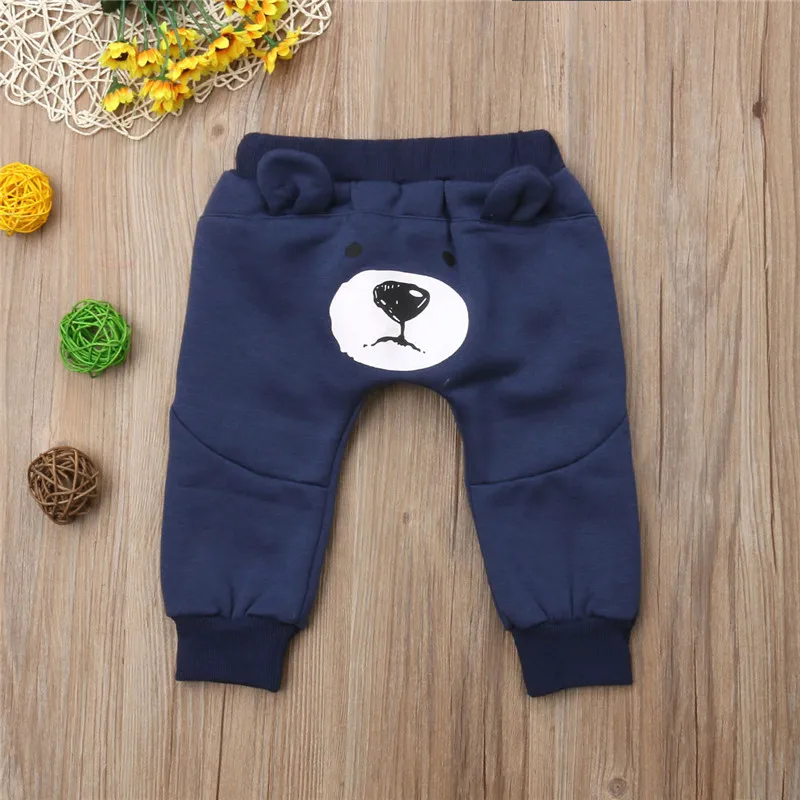 Крутой дизайн зимние Хлопковые Штаны для новорожденных мальчиков и девочек