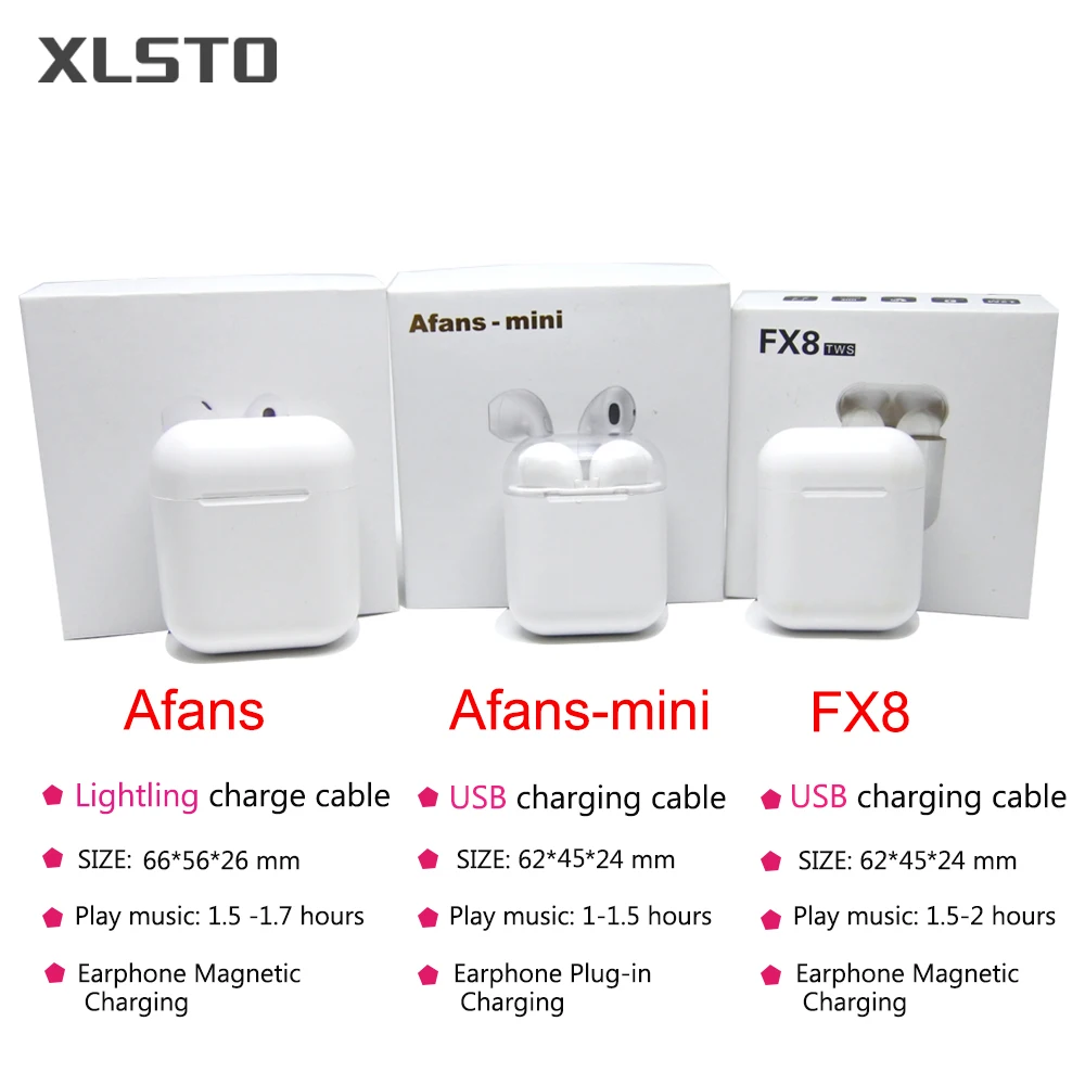 XLSTO IFANS/X8/AFANS Мини Bluetooth наушники с двойным ушком PK i11 i7s TWS беспроводные гарнитуры