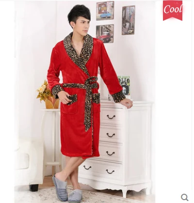 Мужской стильный сексуальный халат мужские халаты кимоно зимний мужской