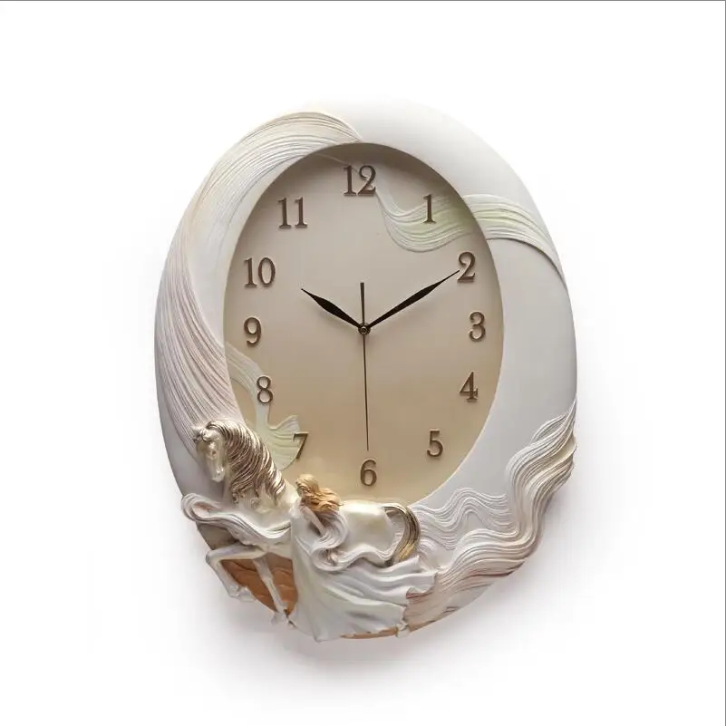 Современные рельефные настенные часы из смолы украшение для дома гостиной