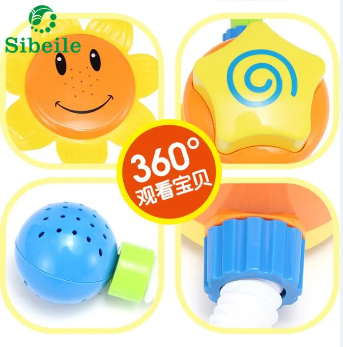 

SBLE Sunflower Children's bathroom toy shower hand spray bath water saving sunflower cartoon creative toys Bathroom Accessories