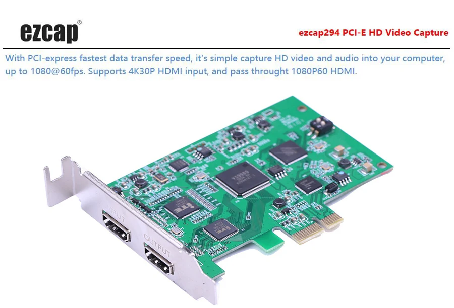 PCIE PCI Express HDMI Карта видеозахвата запись игры 1080p 60pfs для PS3 PS4 OBS Беспроводная vMix потоковая трансляция в прямом эфире