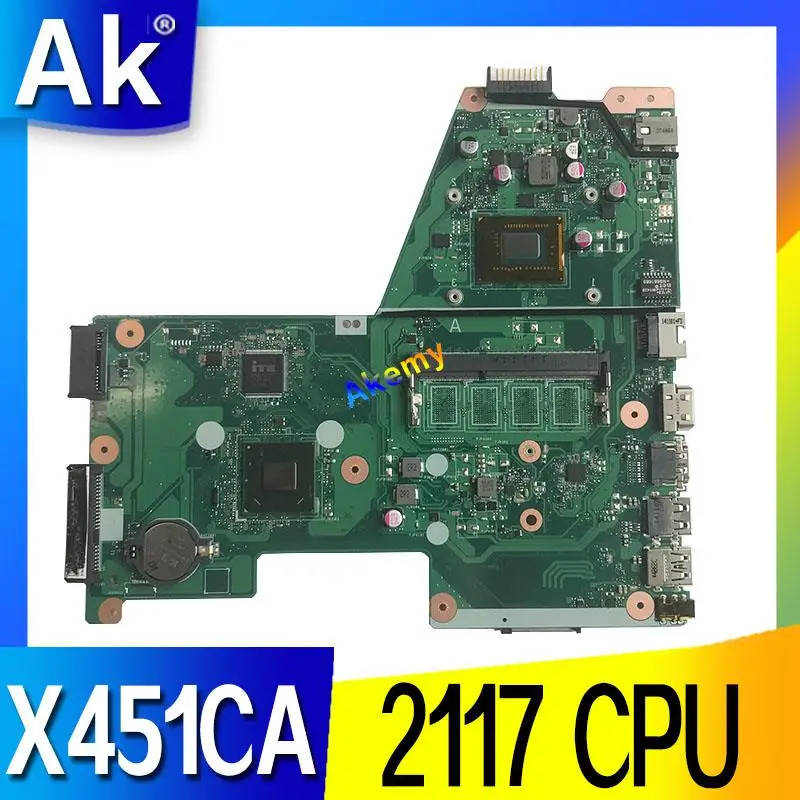X451CA материнская плата для For Asus X451C F451 F451C ноутбука Материнская Тест 100% ОК REV: 2 0 2117U