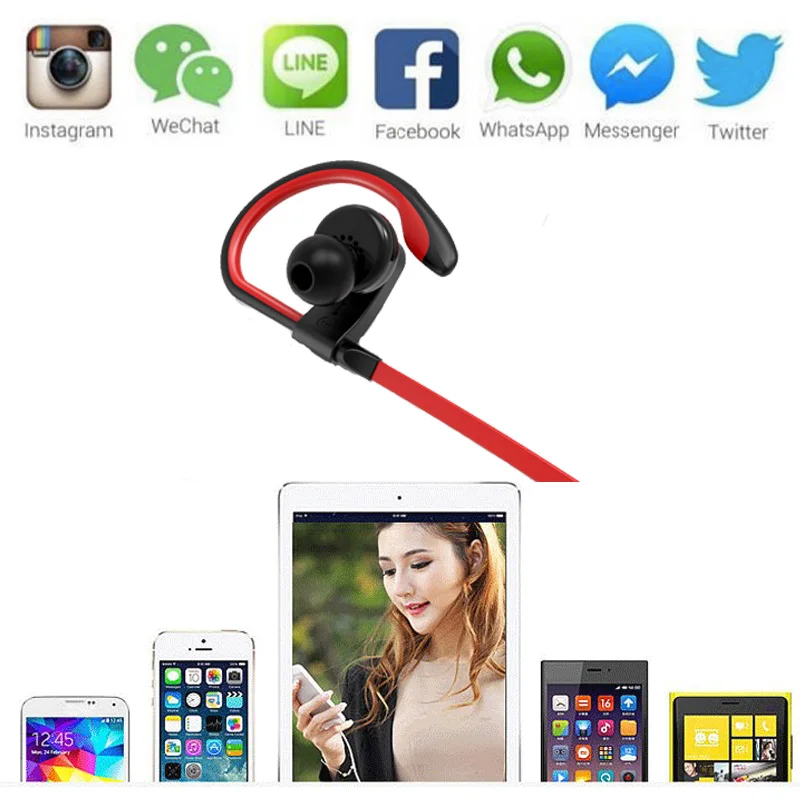 Bluetooth Беспроводные наушники с микрофоном супер бас водонепроницаемые гарнитура