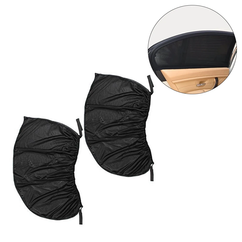 2 шт универсальное черное Сетчатое автомобильное боковое заднее стекло