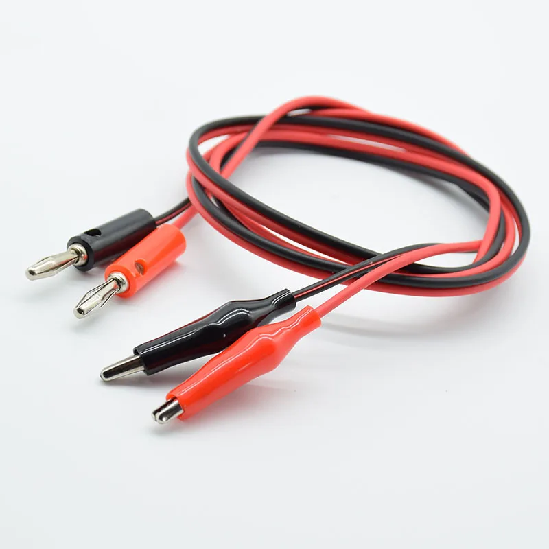 Штекер типа банан 4 мм для медного электрического зажима испытательные выводы 1 м