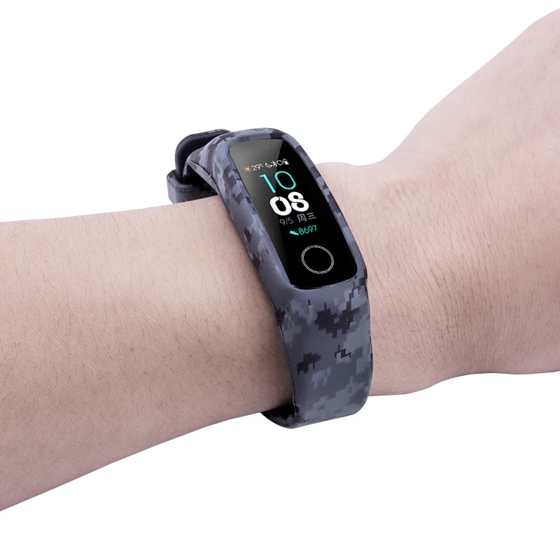 Силиконовый ремешок Подходит для Honor Band 4 /5 cтандартное издание Спортивный браслет комбинирование Сменный ремешок