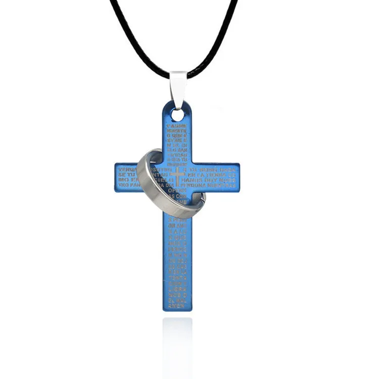 

MIARA.L free style and high quality accessories hot style cross pendant titanium steel chain stainless steel sweater chain