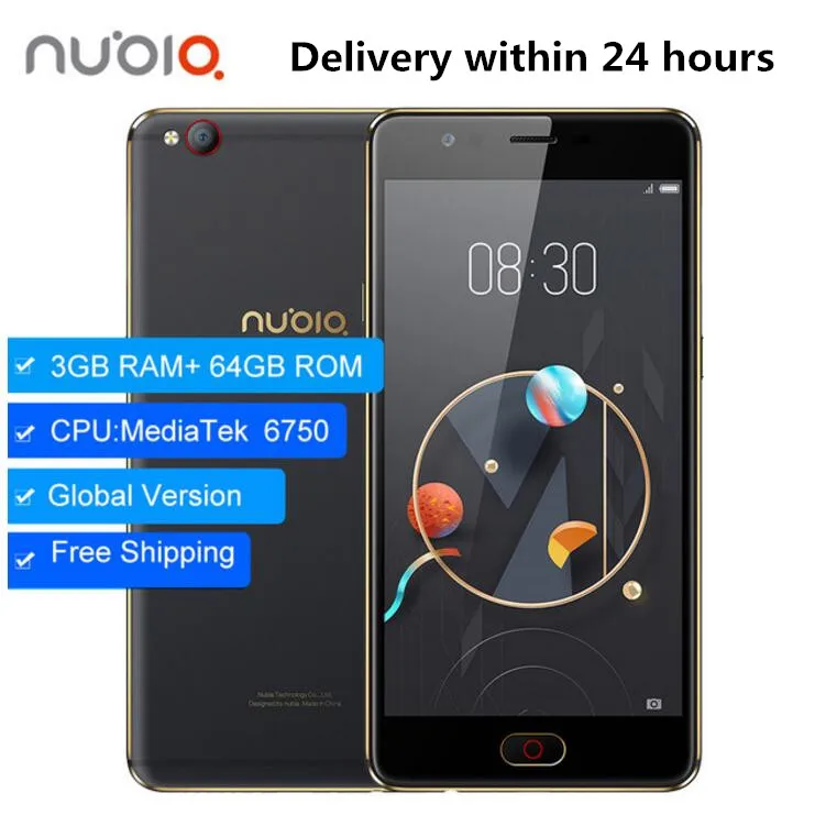 Original ZTE NUBIA M2 Lite Mobile Phone 4G LTE MT6750 Octa Core Android M 6.0 5.5&quot 3GB 64GB16.0MP 3000mAh Fingerprint Smartphone |