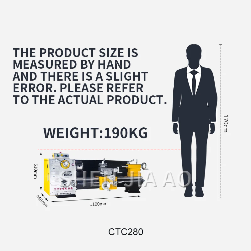 Многофункциональный токарный станок промышленного класса CTC280 маленький