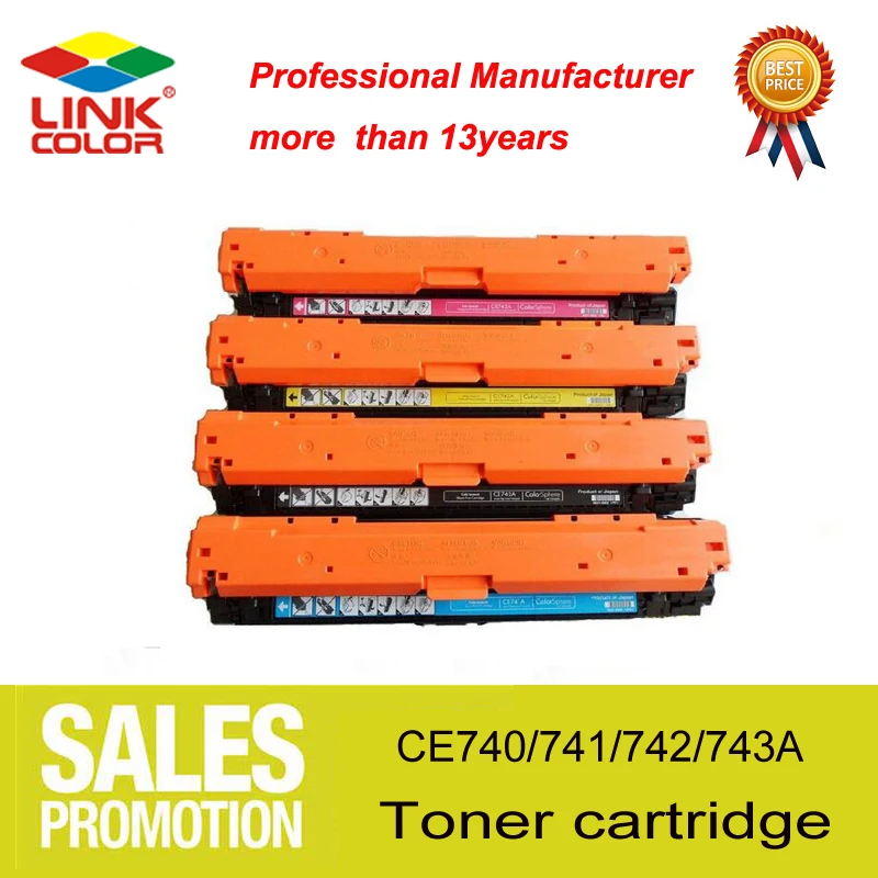 307A 307 CE740A CE741A CE742A CE743A CNLINKCLR лазерный тонер картридж совместимый для HP Color Laserjet