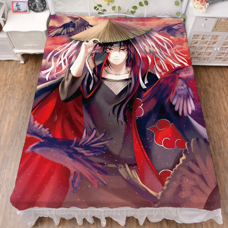 4 Обувь для косплея; аниме «Наруто» Учиха SASUKE uzumaki Наруто Харуно Сакура кровать из молочного шелка в листах/фланелевое одеяло летнее одеяло 150x200 см - Цвет: 4