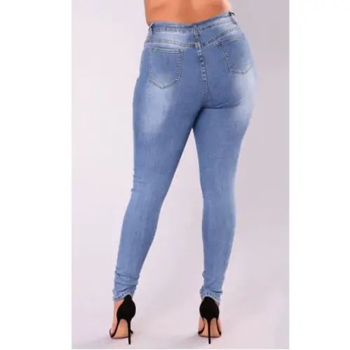 Женские джинсовые брюки-карандаш с завышенной талией | Женская одежда