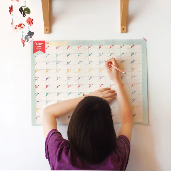 3 шт. креативный бумажный обратный отсчет 100 дней работы и учебы