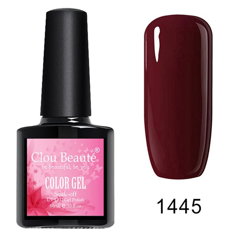 1445 Clou Beaute основа и верхнее покрытие 10 мл УФ гель лак для ногтей прозрачный впитывающий праймер Гель-лак для нейл-арта Маникюр TBB01 - Цвет: 1445