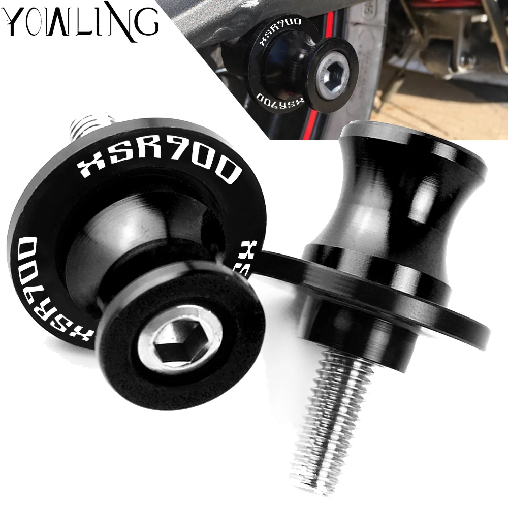 

For XSR 900 XSR900 ABS 2014 2015 2016 2017 2018 Motorcycle Accessories Swingarm Spools slider M6 stand screws Aluminum