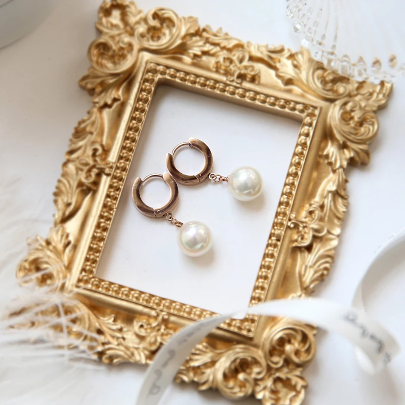 Серьги подвески YUN RUO женские элегантные Висячие ювелирные украшения из