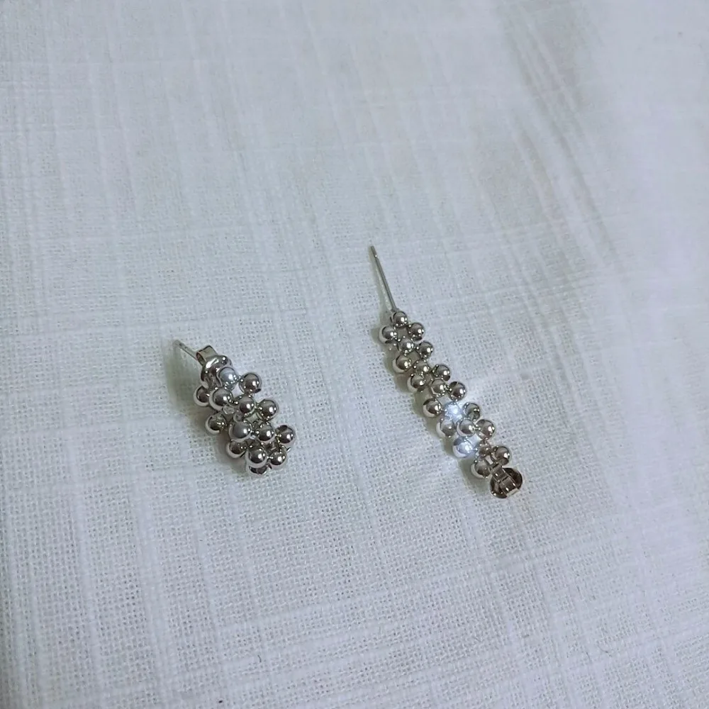 Женские маленькие серьги-цепочки WTLTC Простой Бисероплетение серьги-манжеты