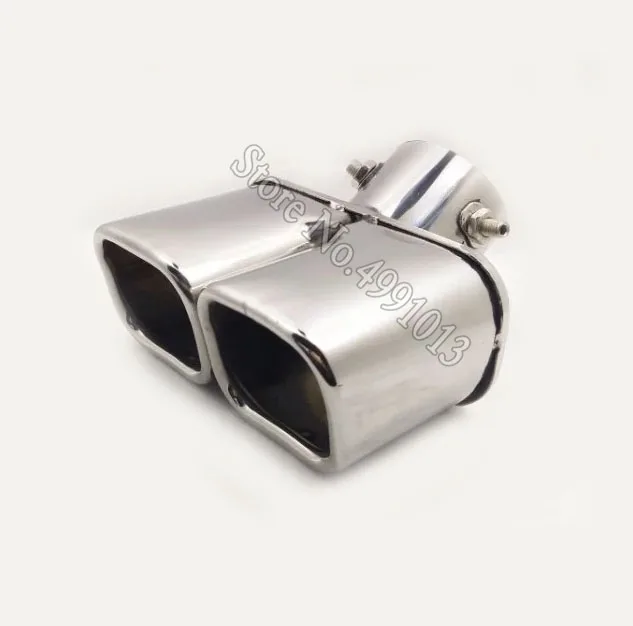B0013Sa63 car stickers body cover muffler exterior back end pipe dedicate exhaust tip tail outlet ornament 1pcs For Peugeot 607 2004 - Цвет: B0013Sa63