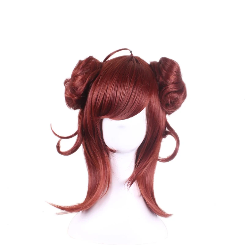 High Quality New hair accessories synthetic brown red jewelry for onmyoji Peach demon Cosplay wigs Women free shipping |