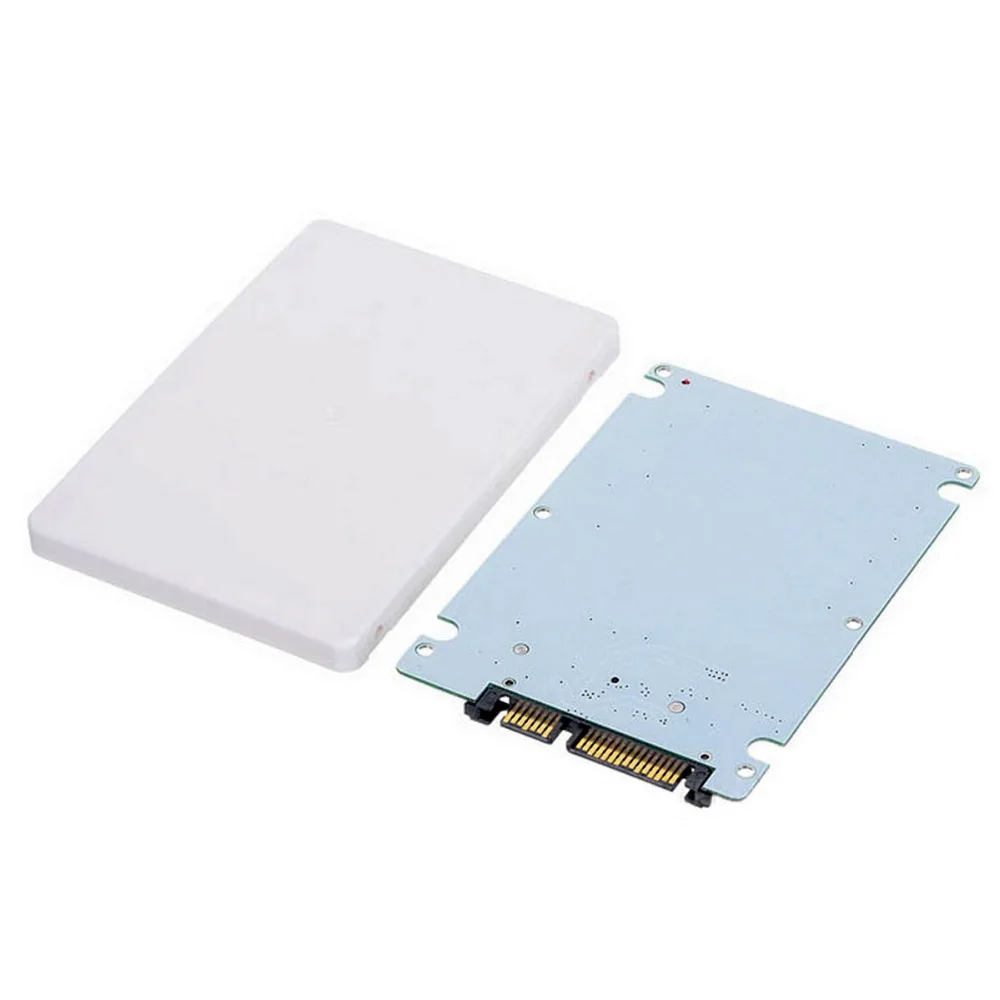 

Xiwai 1,8 "Micro SATA 16pin SSD до 2,5" SATA 22pin 7 + 15 чехол для жесткого диска 7 мм Высота белого цвета