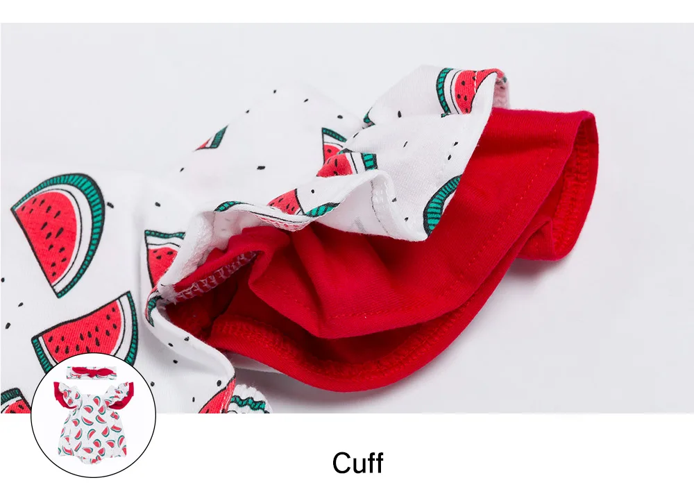 Боди летнее для новорожденных с принтом арбуза на возраст 0 24 месяца|Боди малышек|