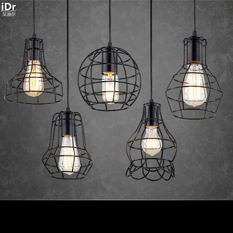 Винтажные промышленные светильники из кованого железа в американском стиле