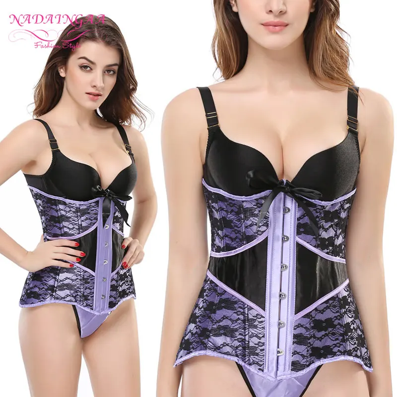 Colors Charming Cloth Appealing Court Corset Waist Abdomen Girly Purple Black Rhodo 5 Sizes | Женская одежда