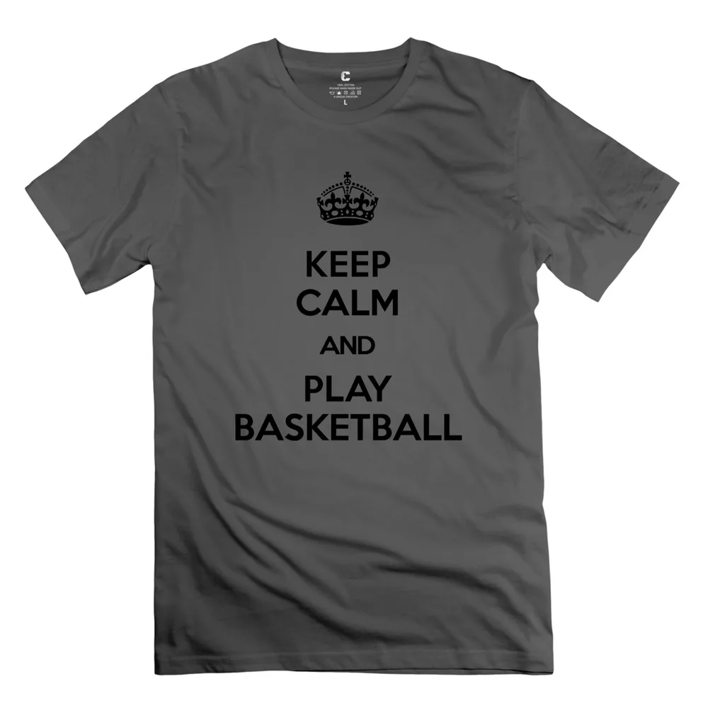 keep play basketball Men T-ShirtHot Topic 100% cotton T-shirt For boyfriends 2015 Fashion | Мужская одежда