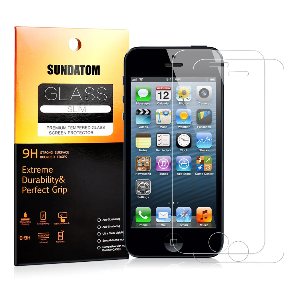 Sundatom закаленное Стекло Экран протектор для iPhone5 iPhone SE 5 5C 5S 5SE HD Прозрачная пленка