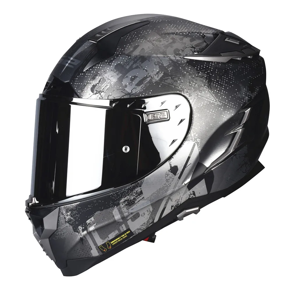 LS2 FF327 Challenger Helmet Visor Anti-fog Pinlock Pin Ready Motorcycle Helmet Replacement Face Shield LS2 FF327 Helmet Visor
