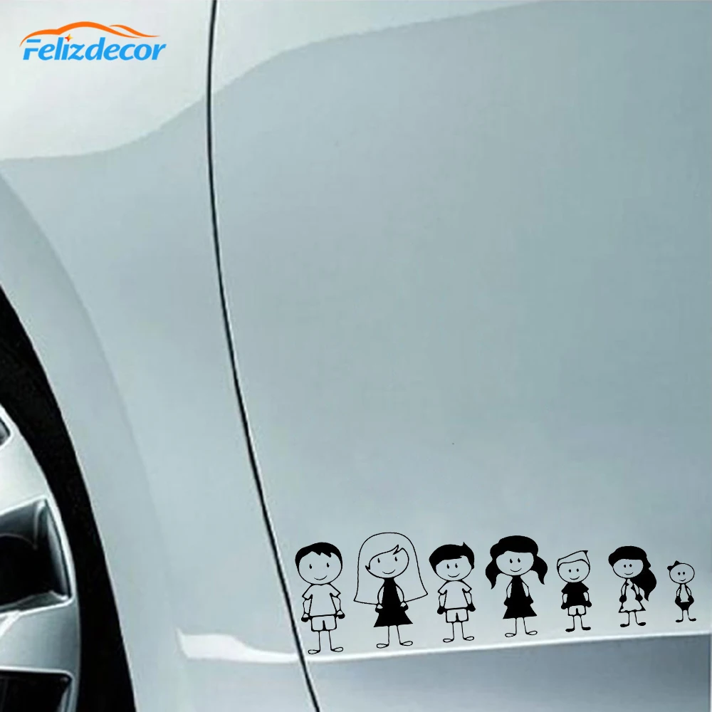 20 см Широкие Семейные наклейки Svg наклейка с изображением семьи Автомобильный