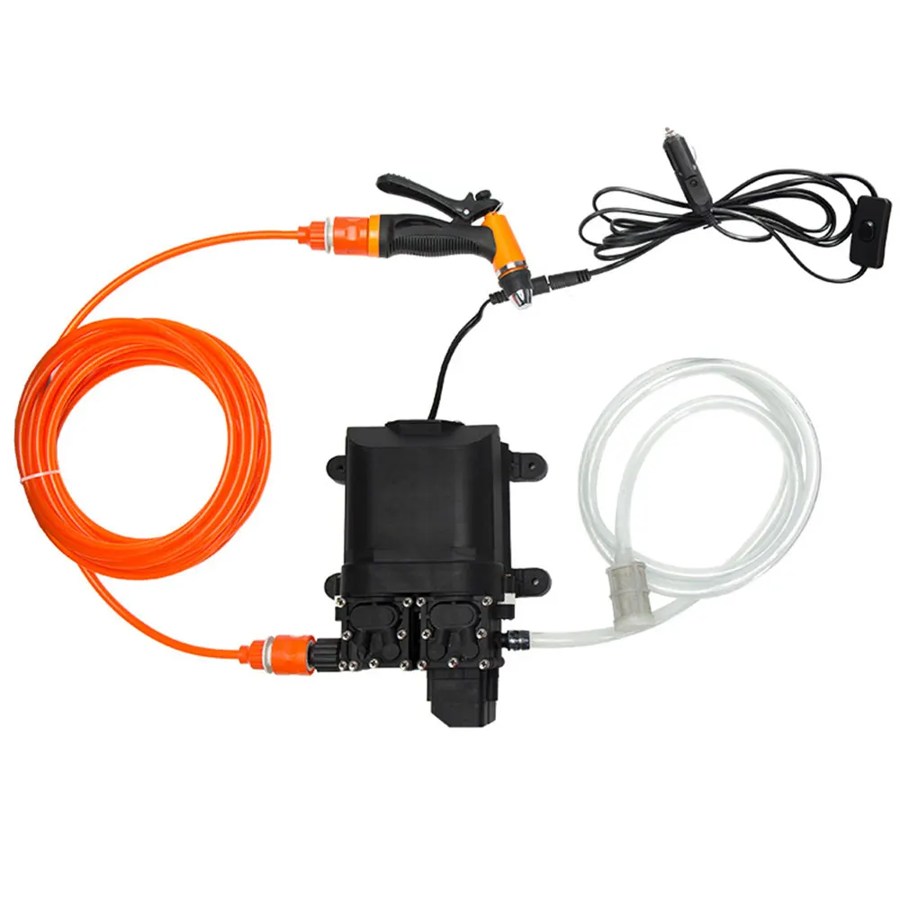 

DC 12V 160W Car Washer Pump Portable Washer Spray Washing Machine Self-Priming Kit Tool High Pressure Pump Nozzle Water