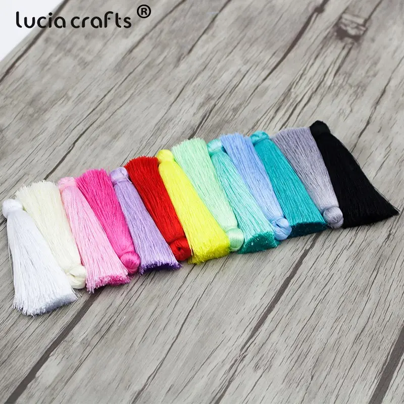 Разноцветные кисточки Lucia crafts 70 мм для украшения дома аксессуары одежды 5 шт./лот