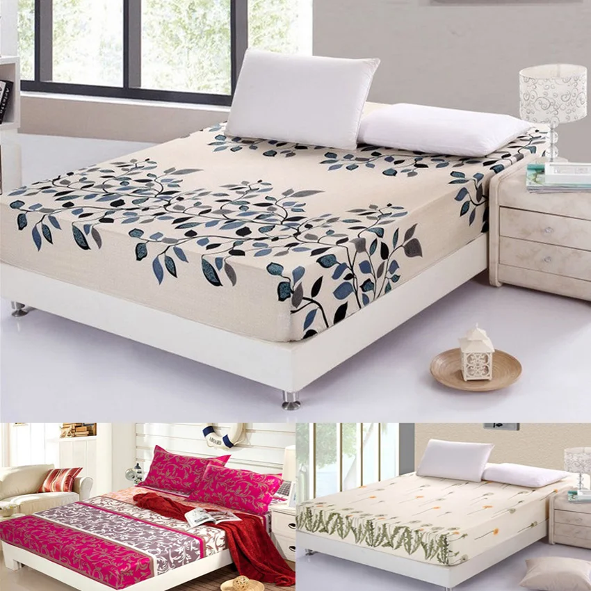 Горячая 100% хлопок простыня с резиновым поясом наматрасник покрывало Sabanas