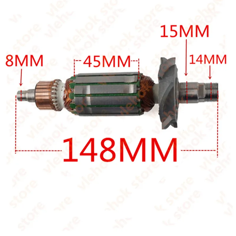 Ротор для ротора 220 240 в перем. Тока MAKITA 3701 N3701 ротор электрического триммера