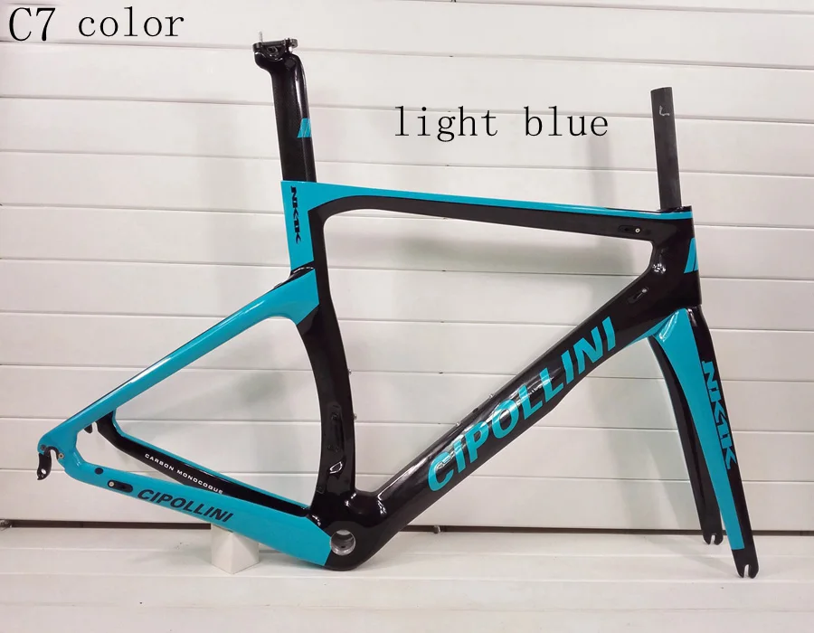C7 color Cipollini NK1K T1100 3k 1k камуфляжная углеродная рама для дорожного велосипеда гоночный набор углеродных велосипедов Сделано в Тайване может XDB корабль - Цвет: C7 color