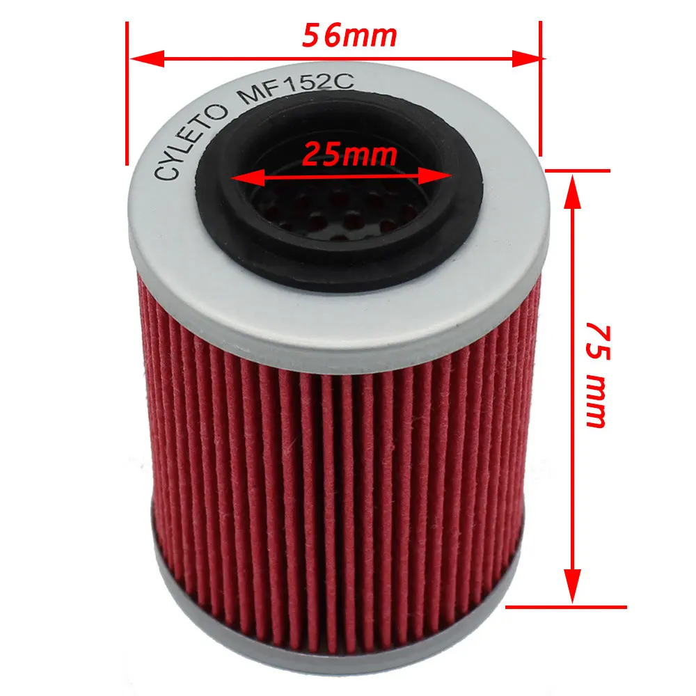 

For CAN-AM COMMANDER 1000 Oil Filter 2011-2015 COMMANDER 800R 800 Motorcyle Oil Filter 2014-2015 COMMANDER MAX 1000 2014-2016