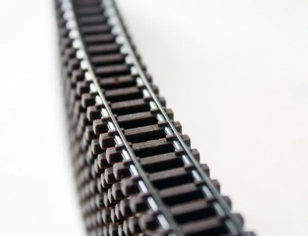 Модель 1/160 криволинейная дорожка со шлейфом N scale DIY цельный круглый костюм
