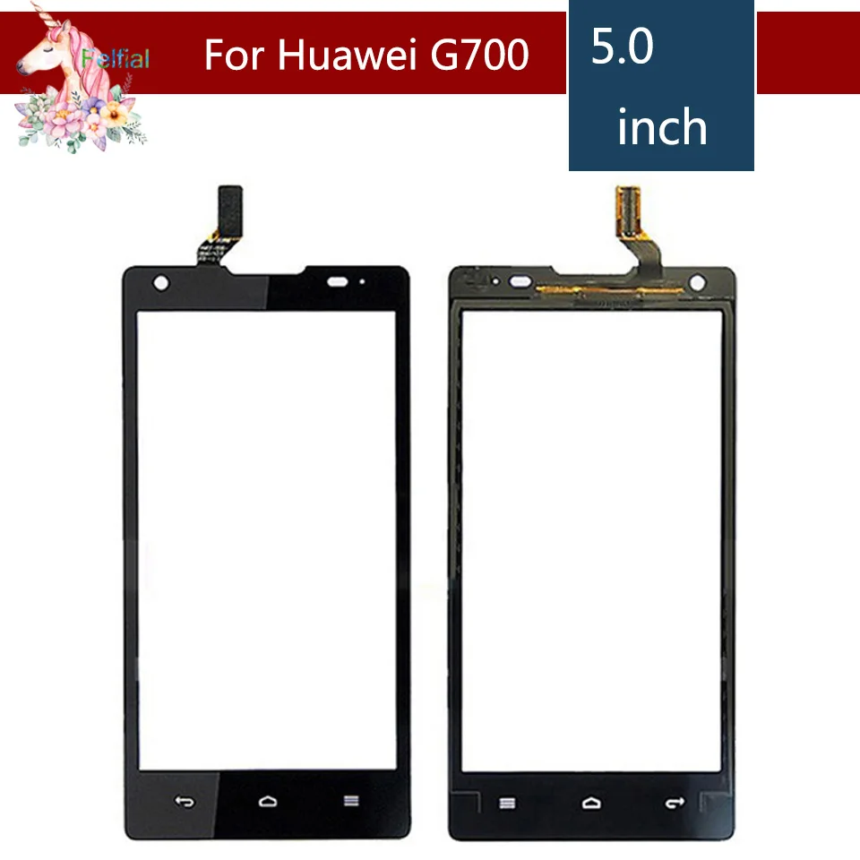 5 0 &quotдля Huawei Ascend G700 ЖК сенсорный экран дигитайзер сенсор внешнее стекло объектив