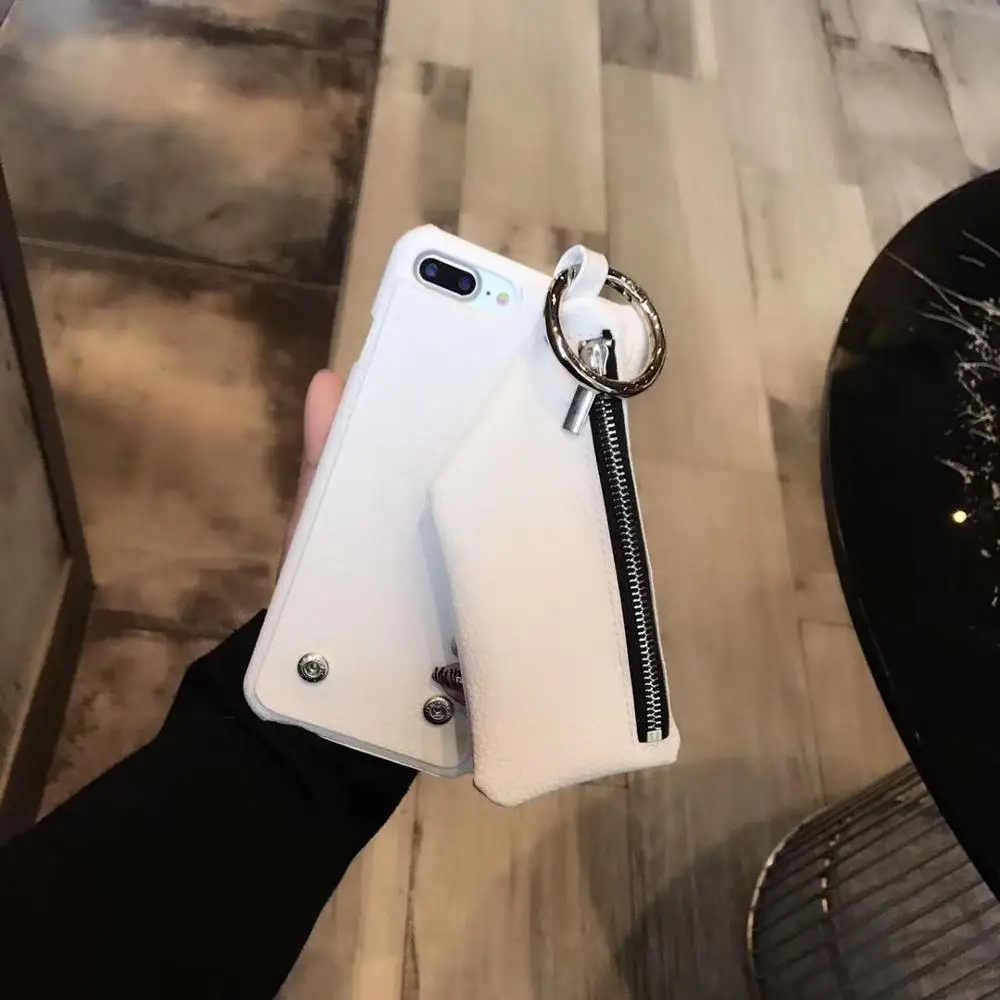 Чехол для iPhone XS MAX на молнии чехол телефона 7plus кожаный жесткий цвета личи с