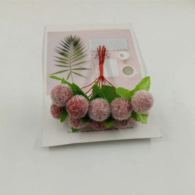 10 шт. искусственные букеты simulacao DE flores lint bola bolha/домашний декор casamento do Natal DIY produtos |
